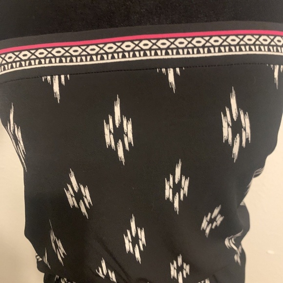 White House Black Market Geometric Print Strapless Party Sun Dress Women's XXS - Picture 8 of 13